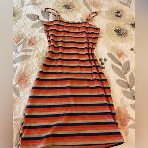 Colorful Stripped Bodycon Dress